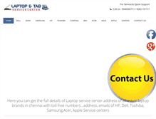 Tablet Screenshot of laptopservicecenter.in